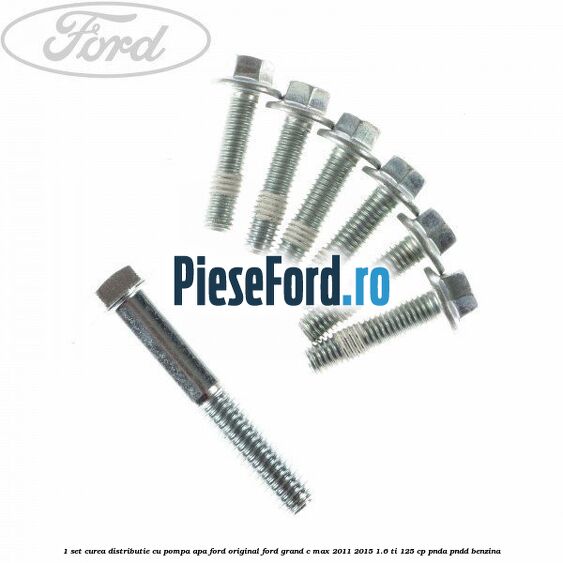 1 Set curea distributie cu pompa apa Ford original Ford Grand C-Max 2011-2015 1.6 Ti 125 cp PNDA, PNDD benzina