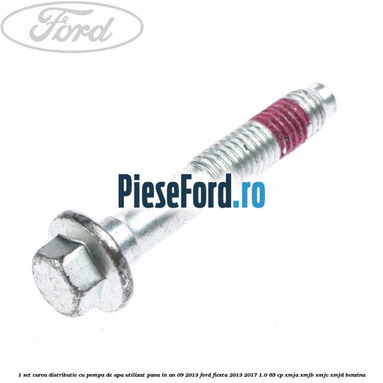 1 Set curea distributie cu pompa de apa utilizat pana in an 09/2013 Ford Fiesta 2013-2017 1.0 65 cp XMJA, XMJB, XMJC, XMJD benzina