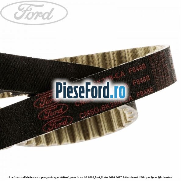 1 Set curea distributie cu pompa de apa utilizat pana in an 09/2013 Ford Fiesta 2013-2017 1.0 EcoBoost 125 cp M1JE, M1JH benzina