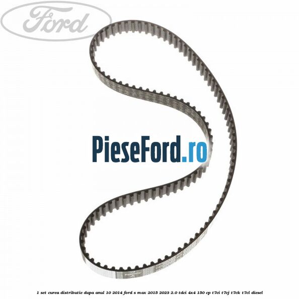 1 Set curea distributie dupa anul 10/2014 Ford S-Max 2015-2023 2.0 TDCi 4x4 150 cp T7CI, T7CJ, T7CK, T7CL diesel
