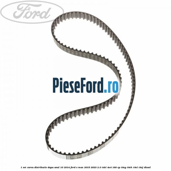 1 Set curea distributie dupa anul 10/2014 Ford S-Max 2015-2023 2.0 TDCi 4x4 180 cp T8CG, T8CH, T8CI, T8CJ diesel