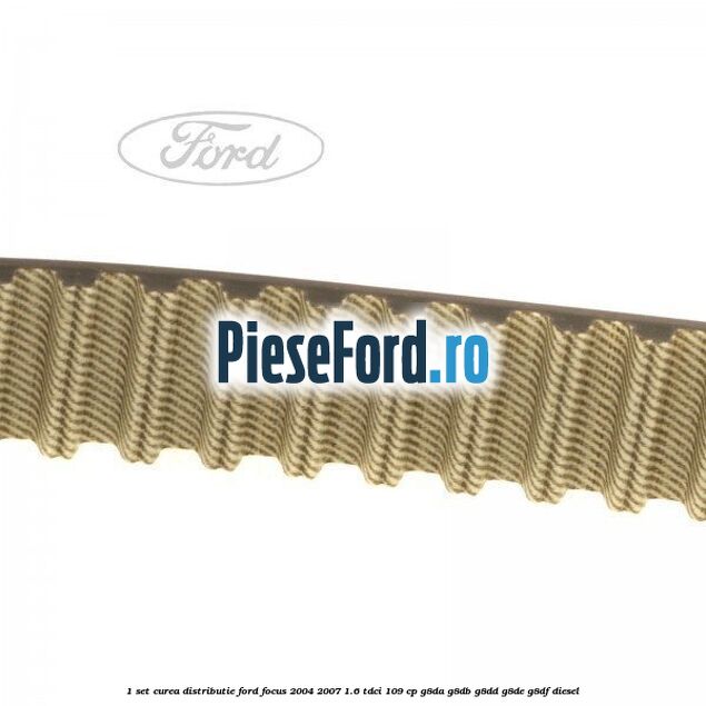 1 Set curea distributie Ford Focus 2004-2007 1.6 TDCi 109 cp 1 Set curea distributie Ford Focus 2004-2007 1.6 TDCi 109 cp G8DA, G8DB, G8DD, G8DE, G8DF diesel