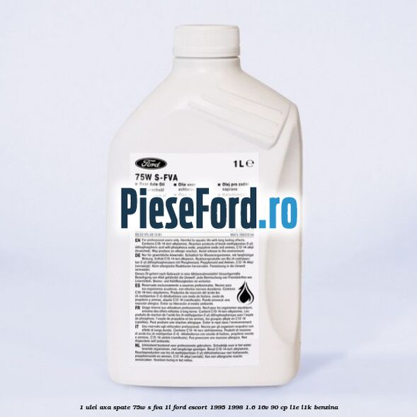 1 Ulei axa spate 75W S-FVA 1L Ford Escort 1995-1998 1.6 16V 90 cp L1E, L1K benzina