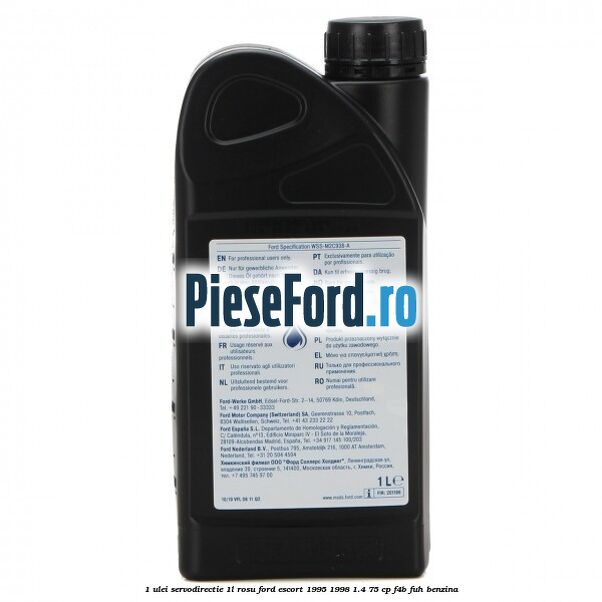 1 Ulei Servodirectie 1L rosu Ford Escort 1995-1998 1.4 75 cp F4B, FUH benzina
