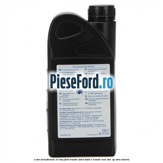 1 Ulei Servodirectie 1L rosu Ford Transit 2019-2023 E-TRANSIT RWD 184  cp C0RA electric