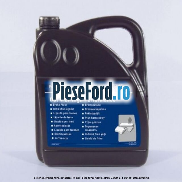 5 Lichid frana Ford Original LV Dot 4 5L Ford Fiesta 1989-1996 1.1 50 cp G6A benzina
