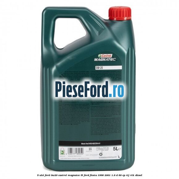 5 Ulei Ford 0W20 Castrol Magnatec 5L Ford Fiesta 1996-2001 1.8 D 60 cp 5 Ulei Ford 0W20 Castrol Magnatec 5L Ford Fiesta 1996-2001 1.8 D 60 cp RTJ, RTK diesel