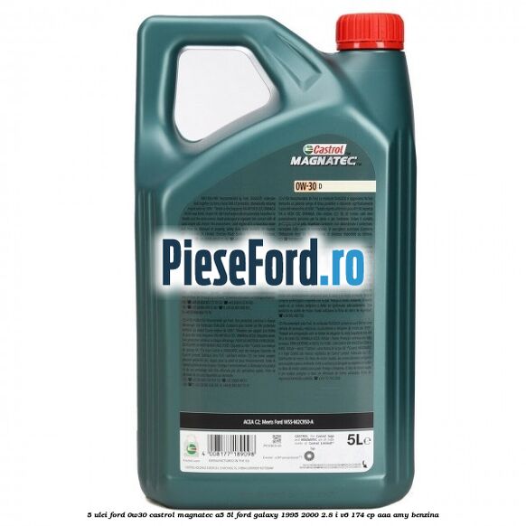 5 Ulei Ford 0W30 Castrol Magnatec A5 5L Ford Galaxy 1995-2000 2.8 i V6 174 cp AAA, AMY benzina
