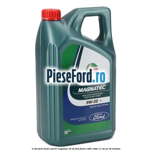 5 Ulei Ford 5W20 Castrol Magnatec A5 5L Ford Fiesta 1989-1996 1.0 45 cp