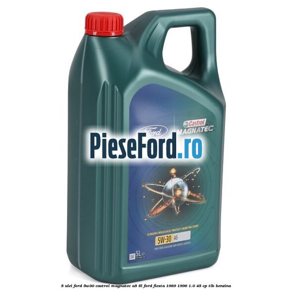 5 Ulei Ford 5W30 Castrol Magnatec A5 5L Ford Fiesta 1989-1996 1.0 45 cp TLB benzina