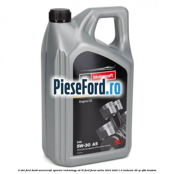5 Ulei Ford 5W30 Motorcraft Syntetic Technology A5 5L Ford Focus Active 2019-2023 1.0 EcoBoost 85 cp