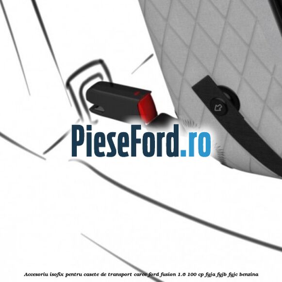 Accesoriu ISOFIX pentru casete de transport Caree Ford Fusion 1.6 100 cp FYJA, FYJB, FYJC benzina