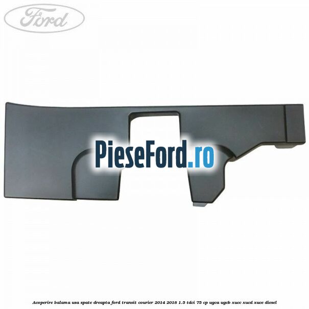 Acoperire balama usa spate dreapta Ford Transit Courier 2014-2018 1.5 TDCi 75 cp UGCA, UGCB, XUCC, XUCD, XUCE diesel