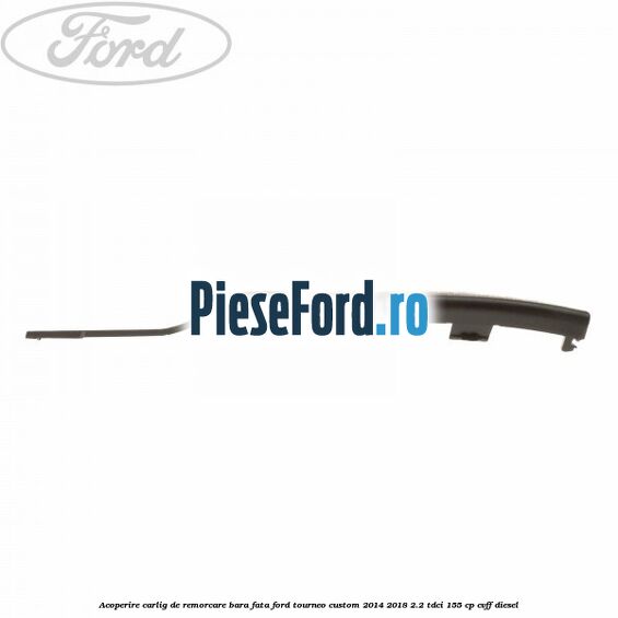 Acoperire carlig de remorcare bara fata Ford Tourneo Custom 2014-2018 2.2 TDCi 155 cp CVFF diesel