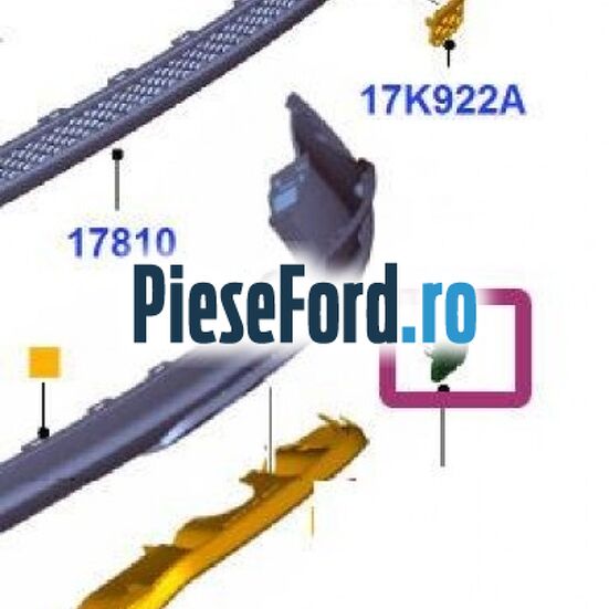 Acoperire carlig de remorcare bara spate 5 usi Ford Focus 2014-2018 1.5 TDCi ECOnetic 105 cp Acoperire carlig de remorcare bara spate 5 usi Ford Focus 2014-2018 1.5 TDCi ECOnetic 105 cp AEDA, XXDB diesel