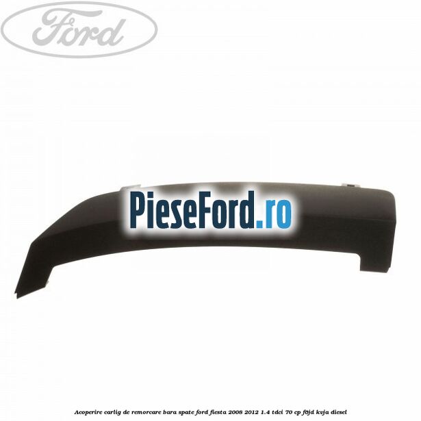Acoperire carlig de remorcare bara spate Ford Fiesta 2008-2012 1.4 TDCi 70 cp F6JD, KVJA diesel
