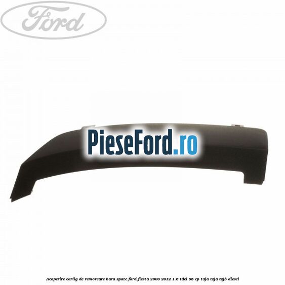 Acoperire carlig de remorcare bara spate Ford Fiesta 2008-2012 1.6 TDCi 95 cp Acoperire carlig de remorcare bara spate Ford Fiesta 2008-2012 1.6 TDCi 95 cp T3JA, TZJA, TZJB diesel