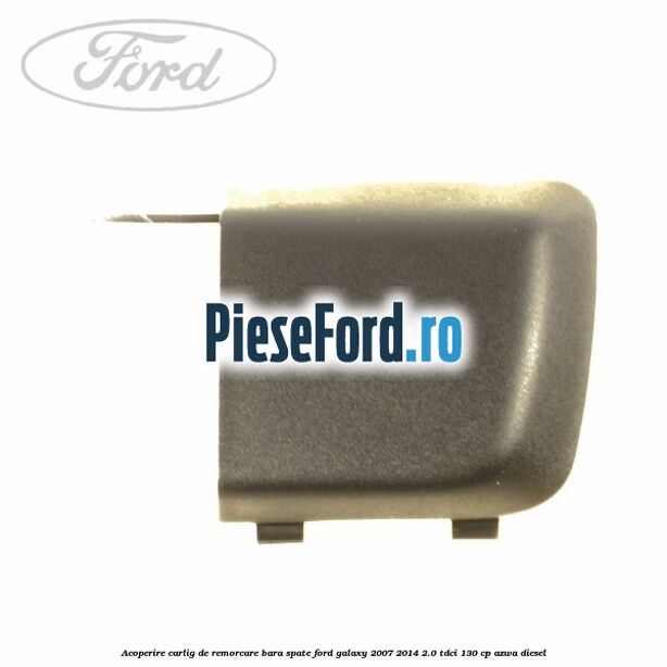 Acoperire carlig de remorcare bara spate Ford Galaxy 2007-2014 2.0 TDCi 130 cp AZWA diesel