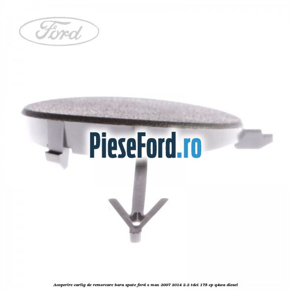 Acoperire carlig de remorcare bara spate Ford S-Max 2007-2014 2.2 TDCi 175 cp Q4WA diesel