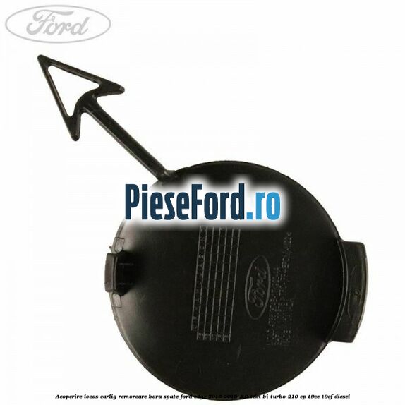 Acoperire locas carlig remorcare bara spate Ford Edge 2016-2018 2.0 TDCi Bi-Turbo 210 cp T9CE, T9CF diesel