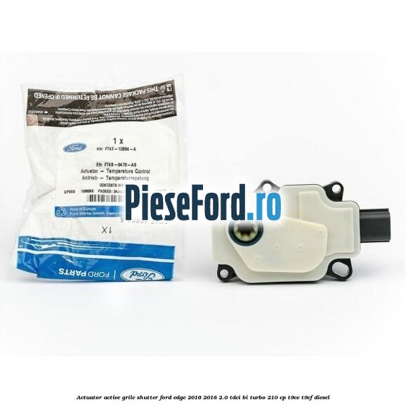 Actuator active grile shutter Ford Edge 2016-2018 2.0 TDCi Bi-Turbo 210 cp T9CE, T9CF diesel