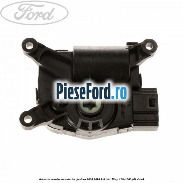 Actuator aeroterma exterior Ford Ka 2009-2016 1.3 TDCi 75 cp 169A1000, FD4 diesel