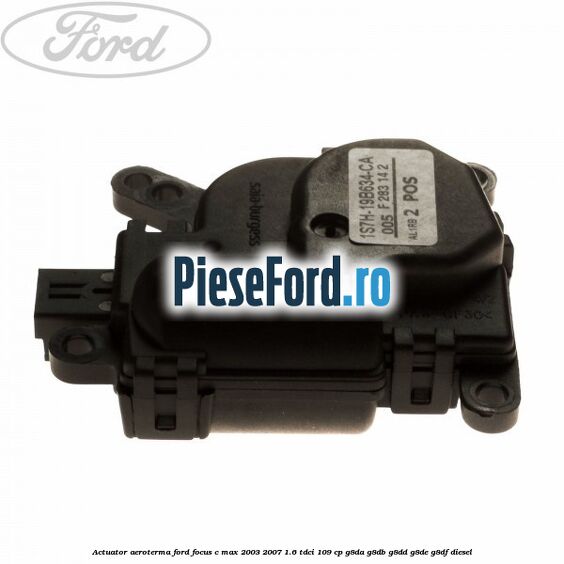 Actuator aeroterma Ford Focus C-Max 2003-2007 1.6 TDCi 109 cp G8DA, G8DB, G8DD, G8DE, G8DF diesel