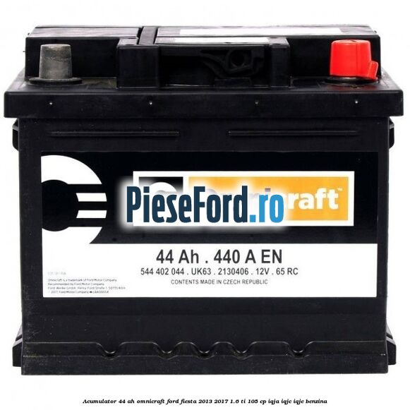 Acumulator 44 AH Omnicraft Ford Fiesta 2013-2017 1.6 Ti 105 cp