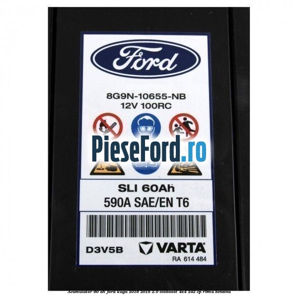 Acumulator 60 AH Ford Kuga 2016-2018 2.0 EcoBoost 4x4 242 cp R9MA benzina