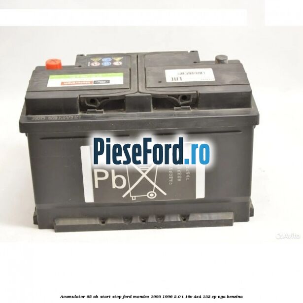 Acumulator 65 AH Start Stop Ford Mondeo 1993-1996 2.0 i 16V 4x4 132 cp NGA benzina