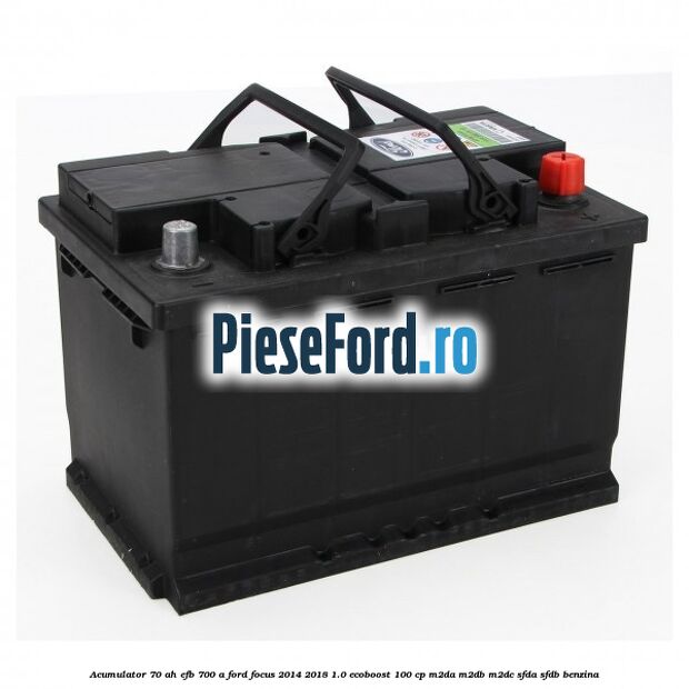Acumulator 70 AH EFB 700 A Ford Focus 2014-2018 1.0 EcoBoost 100 cp M2DA, M2DB, M2DC, SFDA, SFDB benzina
