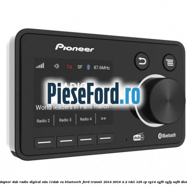 Adaptor DAB Radio Digital SDA-11DAB cu Bluetooth Ford Transit 2014-2018 2.2 TDCi 125 cp CY14, CYF5, CYFG, USF6 diesel