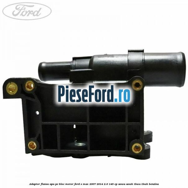 Adaptor flansa apa, pe bloc motor Ford S-Max 2007-2014 2.0 145 cp AOWA, AOWB, TBWA, TBWB benzina