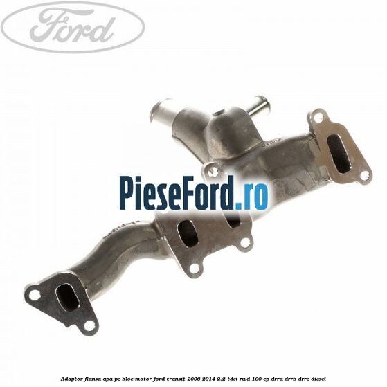 Adaptor flansa apa pe bloc motor Ford Transit 2006-2014 2.2 TDCi RWD 100 cp DRRA, DRRB, DRRC diesel