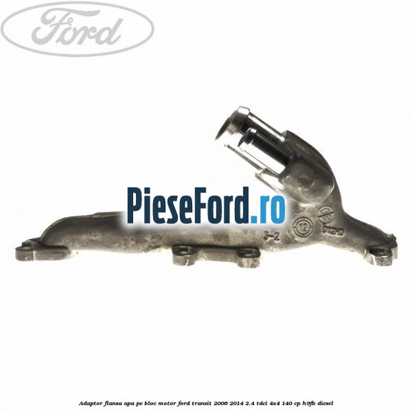 Adaptor flansa apa, pe bloc motor Ford Transit 2006-2014 2.4 TDCi 4x4 140 cp H9FB diesel