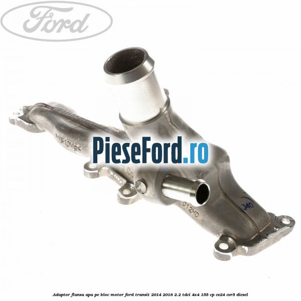 Adaptor flansa apa pe bloc motor Ford Transit 2014-2018 2.2 TDCi 4x4 155 cp CV24, CVR5 diesel
