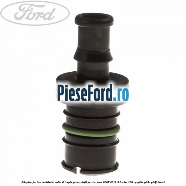 Adaptor furtun ventilatie cutie 6 trepte powershift Ford C-Max 2007-2011 2.0 TDCi 133 cp G6DC, G6DE, G6DF diesel