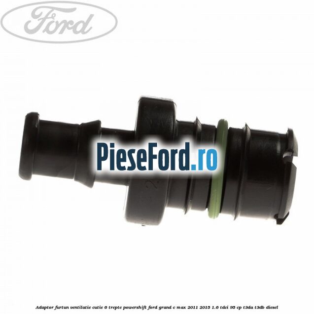 Adaptor furtun ventilatie cutie 6 trepte powershift Ford Grand C-Max 2011-2015 1.6 TDCi 95 cp T3DA, T3DB diesel
