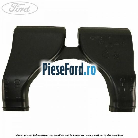 Adaptor gura ventilatie aeroterma centru cu climatronic Ford S-Max 2007-2014 2.0 TDCi 115 cp KLWA, TYWA diesel