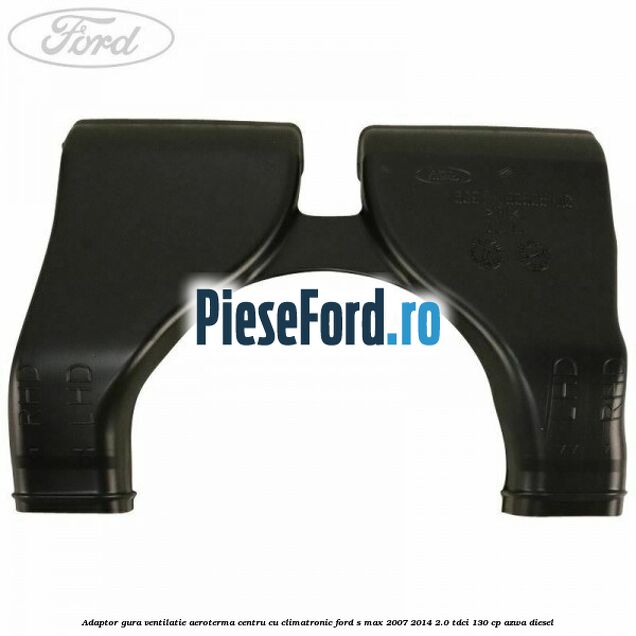 Adaptor gura ventilatie aeroterma centru cu climatronic Ford S-Max 2007-2014 2.0 TDCi 130 cp AZWA diesel
