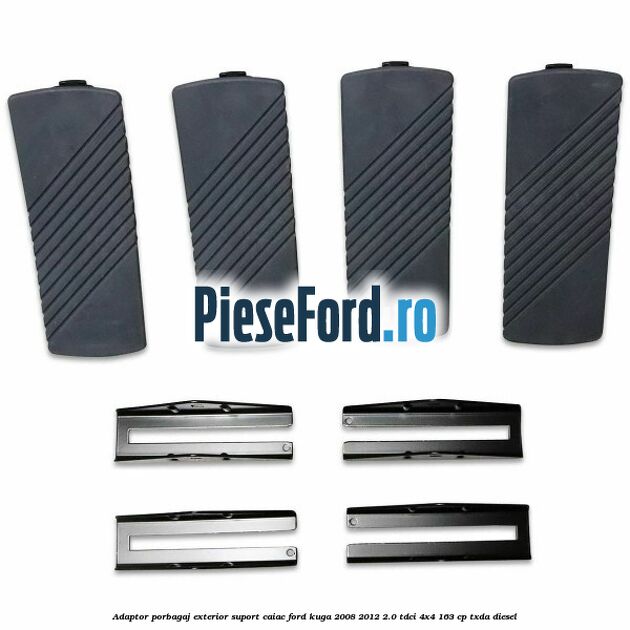 Adaptor porbagaj exterior, suport caiac Ford Kuga 2008-2012 2.0 TDCI 4x4 163 cp TXDA diesel