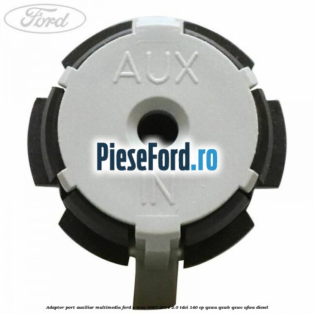 Adaptor port auxiliar multimedia Ford S-Max 2007-2014 2.0 TDCi 140 cp QXWA, QXWB, QXWC, UFWA diesel