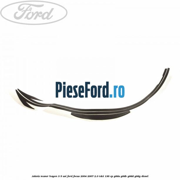 Adeviz maner hayon 3/5 usi Ford Focus 2004-2007 2.0 TDCi 136 cp G6DA, G6DB, G6DD, G6DG diesel