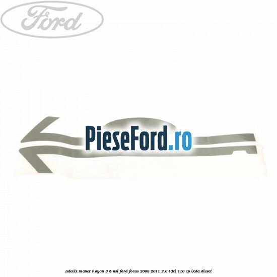 Adeviz maner hayon 3/5 usi Ford Focus 2008-2011 2.0 TDCi 110 cp Adeviz maner hayon 3/5 usi Ford Focus 2008-2011 2.0 TDCi 110 cp IXDA diesel