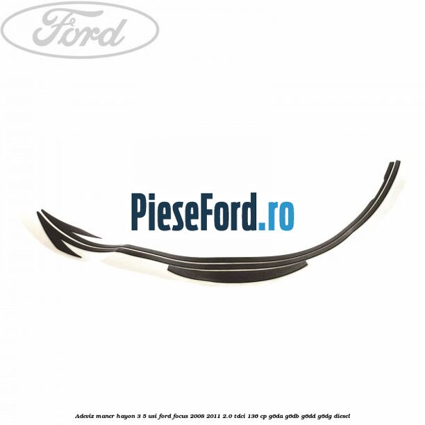 Adeviz maner hayon 3/5 usi Ford Focus 2008-2011 2.0 TDCi 136 cp G6DA, G6DB, G6DD, G6DG diesel