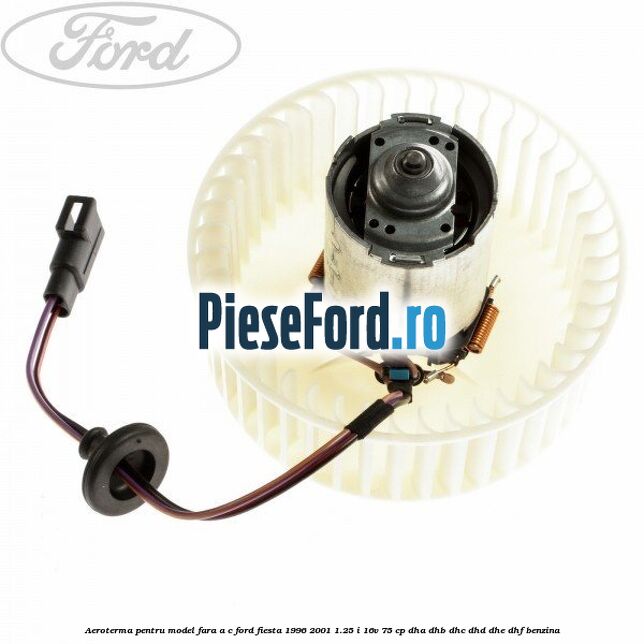 Aeroterma pentru model fara A/C Ford Fiesta 1996-2001 1.25 i 16V 75 cp DHA, DHB, DHC, DHD, DHE, DHF benzina