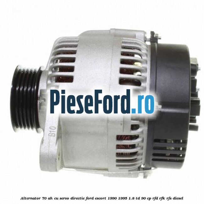 Alternator 70 AH, cu servo-directie Ford Escort 1990-1995 1.8 TD 90 cp RFD, RFK, RFS diesel