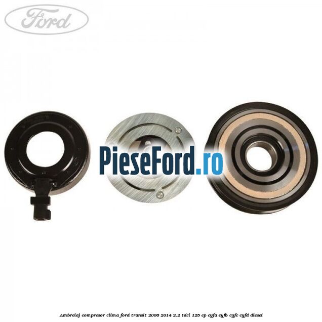 Ambreiaj compresor clima Ford Transit 2006-2014 2.2 TDCi 125 cp CYFA, CYFB, CYFC, CYFD diesel
