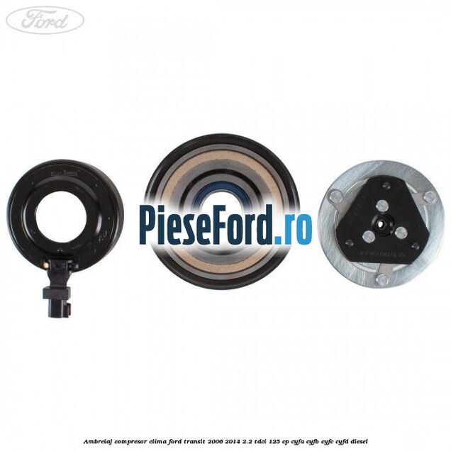 Ambreiaj compresor clima Ford Transit 2006-2014 2.2 TDCi 125 cp CYFA, CYFB, CYFC, CYFD diesel
