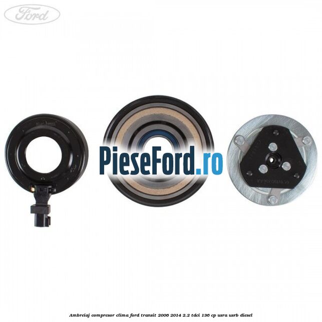 Ambreiaj compresor clima Ford Transit 2006-2014 2.2 TDCi 136 cp USRA, USRB diesel